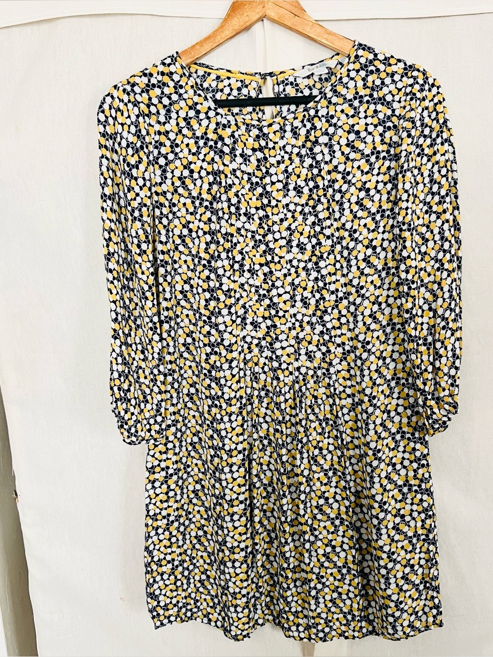 Boden Polka Dot Long Sleeve Dress